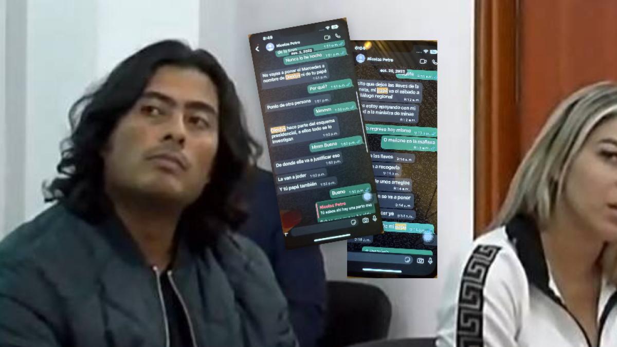 Día Vásquez muestra chats en medio de la controversia con Nicolás Petro para quien se quedó con lujoso Mercedes Benz