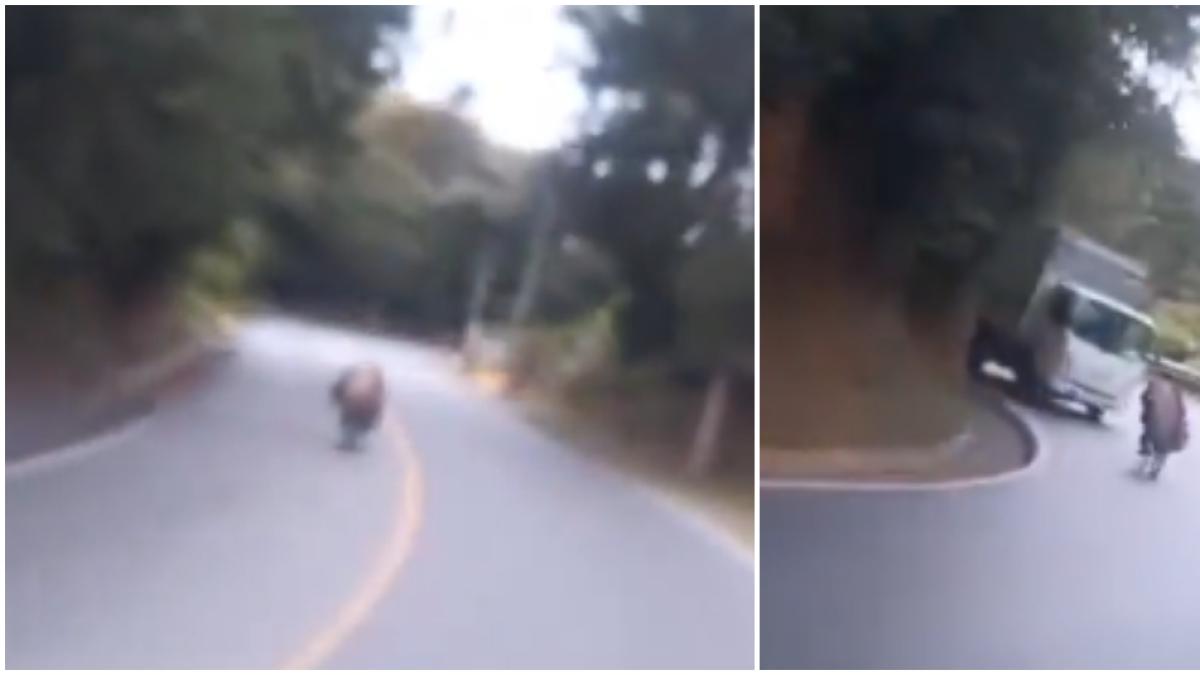 El hombre sufrió un accidente grave cuando practicó ‘Registity Bike’ en una carretera antioquia