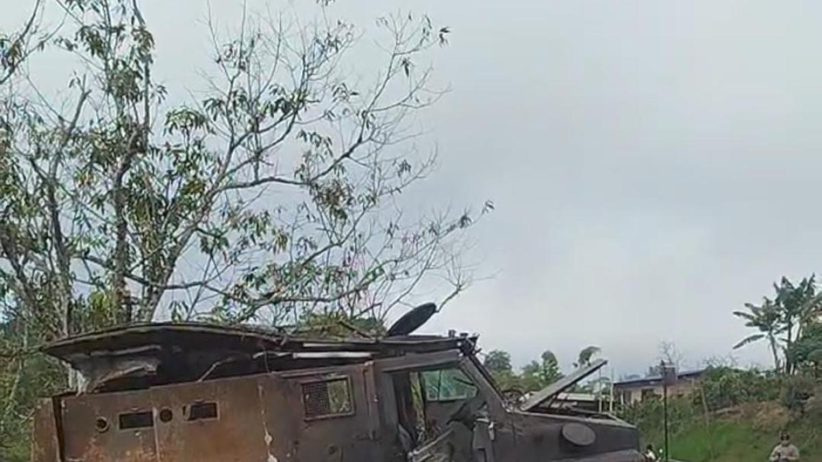 La explosión contra Tanqueta dejó a una policía herida en El Tambo, Cauca