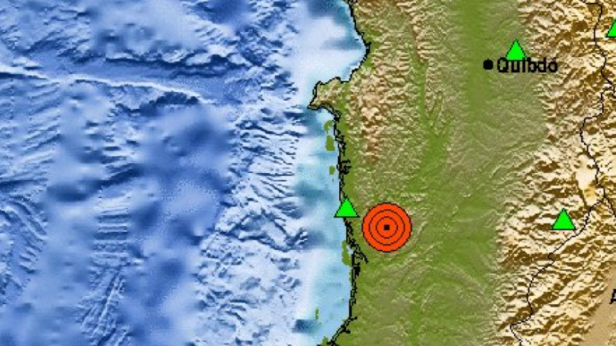 terremoto superficial en el Departamento de Chocó; Epicentro y detalles