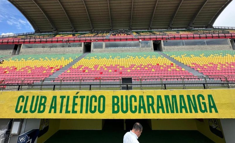 Muestran una fuerte operación de seguridad después de la fiesta entre el Atlético Bucaramanga y las carreras de Argentina