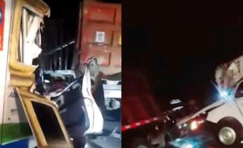 Accidente de tráfico, entre ambulancia y camión volquete, en el sur de César deja a uno muerto y cuatro heridos

 – Tinta clara