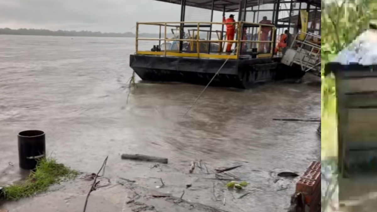 Alerta roja en el río Magdalena, el afluente alcanzó su nivel máximo y las autoridades encienden las alarmas