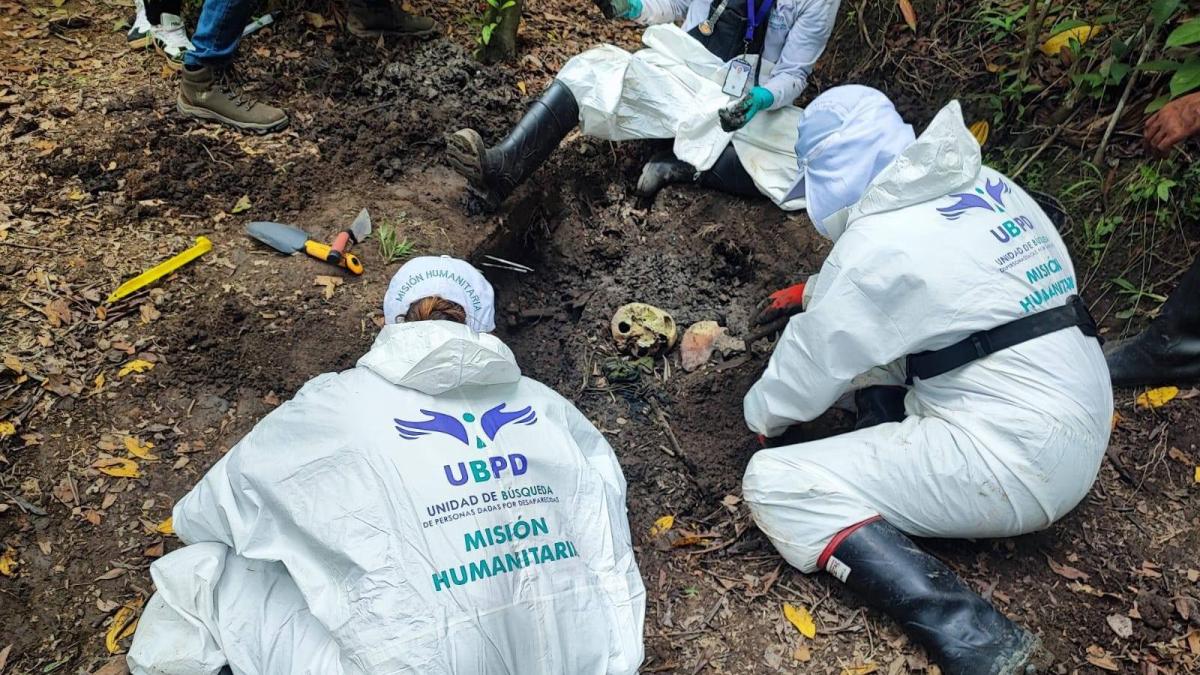 Por lo tanto, la unidad de búsqueda de las personas dada por las faltantes restos de hueso recuperado de dos cuerpos en Jamundí