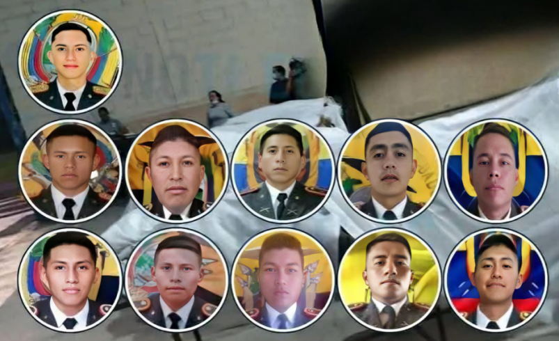 Identificaron víctimas militares de emboscada en la zona fronteriza de Ecuador y Colombia,