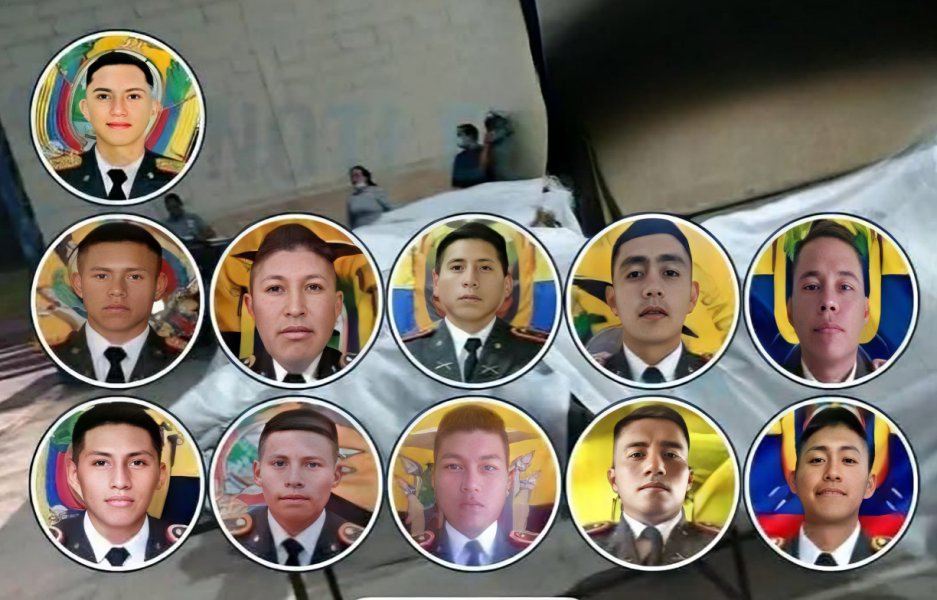 Identificaron víctimas militares de emboscada en la zona fronteriza de Ecuador y Colombia,