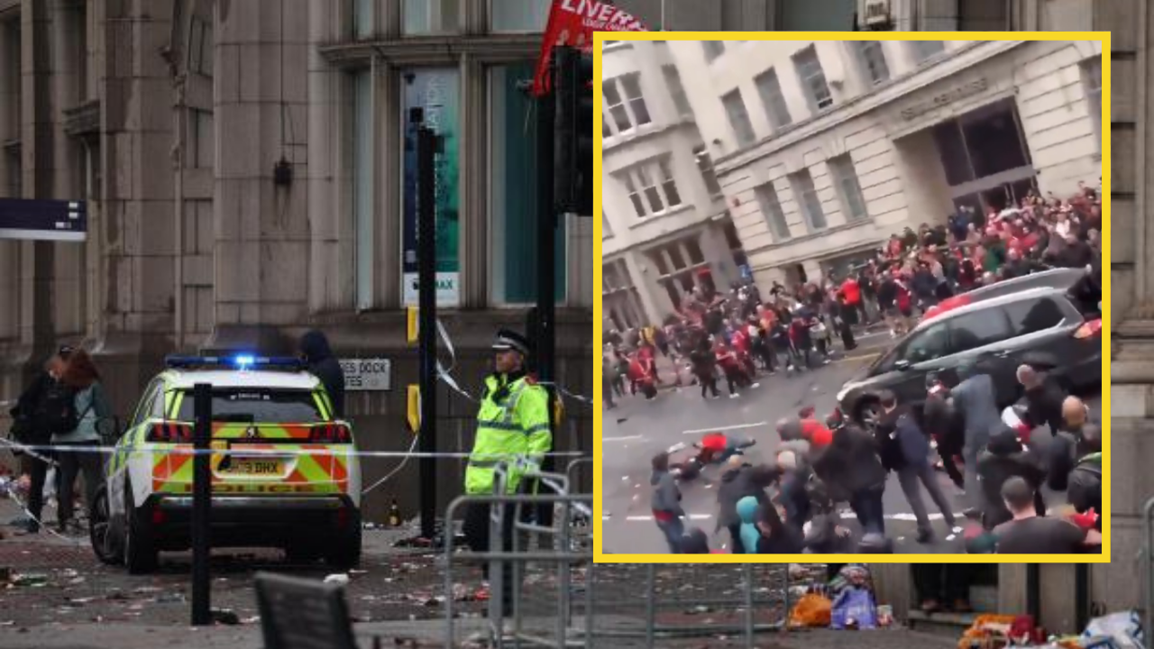 El conductor abruma a los fanáticos del Liverpool durante el desfile de la victoria – 

 – Tinta clara