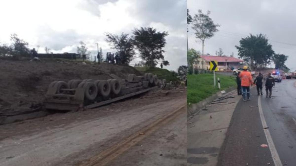 Accidente grave en la llanura por camión cargado de camiones volcando; Trancon se registra por el cierre total

 – Tinta clara