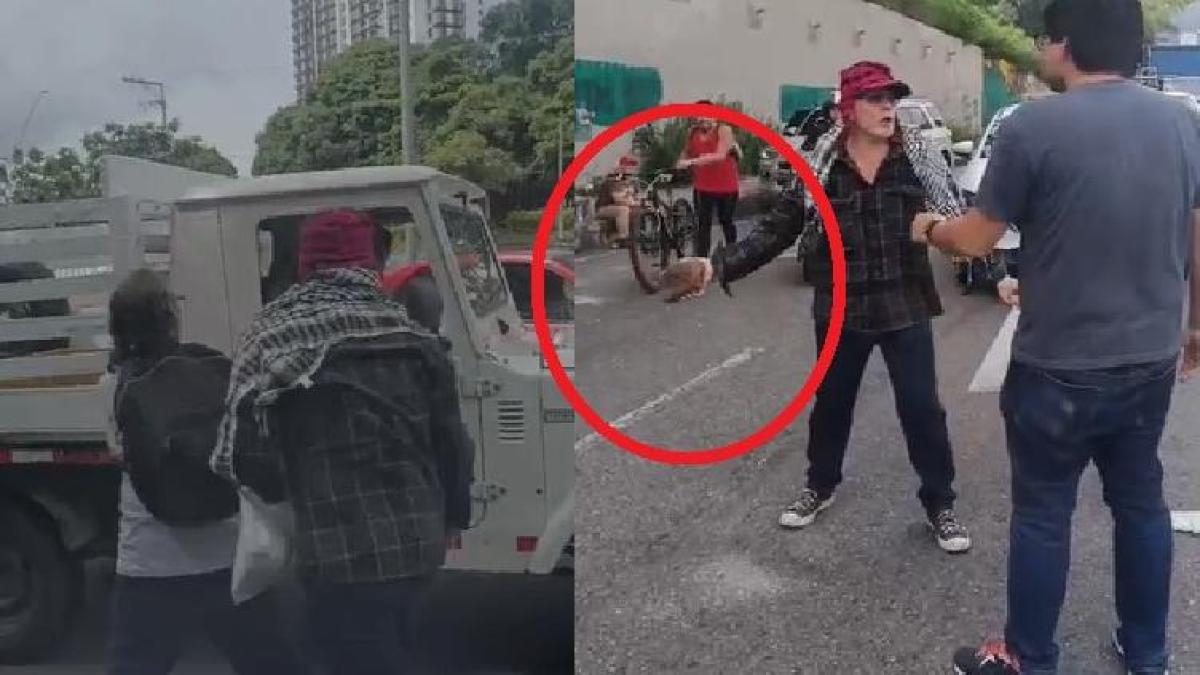 Marchante ataca a un conductor al conductor en el medio de la carretera de Bucaramanga

 – Tinta clara