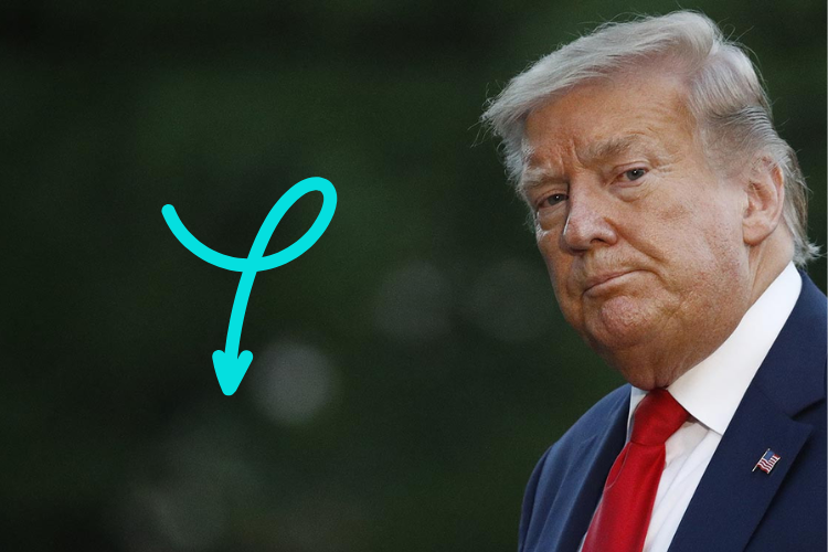 La aprobación de Trump alcanzó el mínimo histórico – 

 – Tinta clara