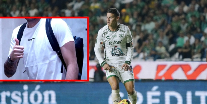 James tomó una referencia para el arco de Bogotá para Club León

 – Tinta clara