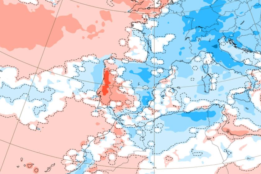 A large mass of cold air on our heads
 – Tinta clara