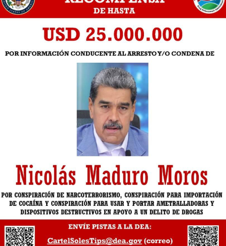 ¿Realmente estás buscando la DEA a Nicolás Maduro? – EXTRA

 – Tinta clara