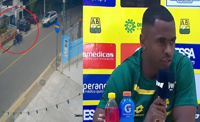 Fabry Castro, delantero del Atlético Bucaramanga, habló del pánico que sintió cuando fue víctima de un robo violento con su esposa e hija en una heladería

 – Tinta clara