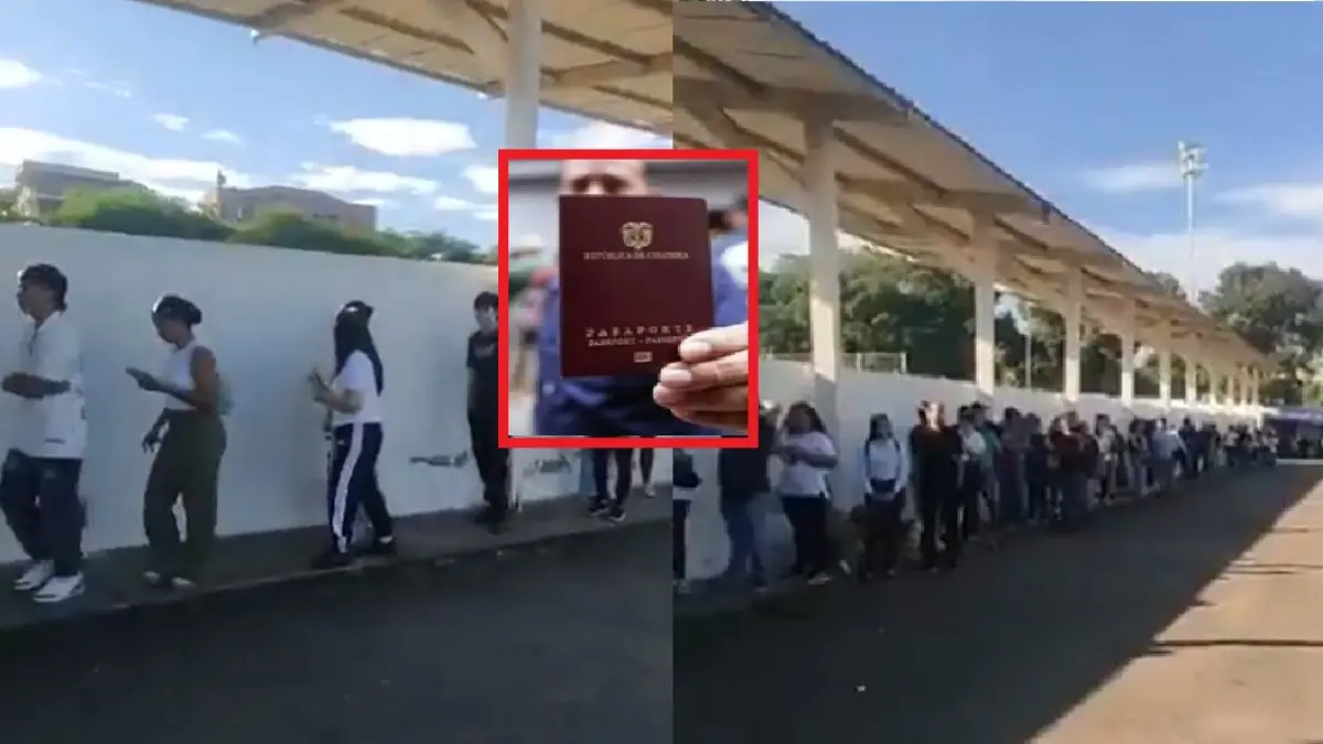 Los ciudadanos hacen largas filas para dibujar el documento

 – Tinta clara
