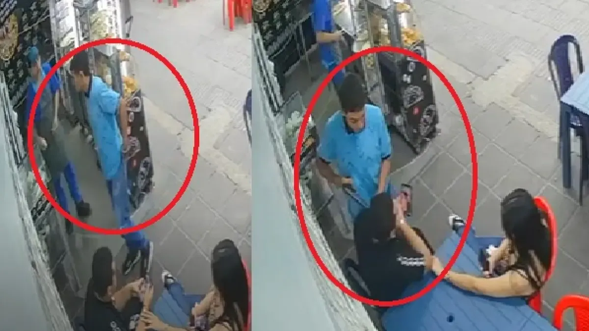 También fueron los momentos de pánico de los comensales

 – Tinta clara