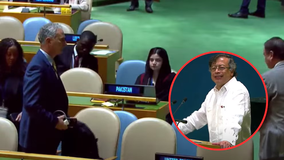 La delegación estadounidense abandonó la ONU durante el discurso de Petro en Nueva York – 

 – Tinta clara