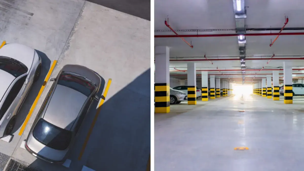Garajes para visitantes y pagos al daño en común en sets residenciales

 – Tinta clara