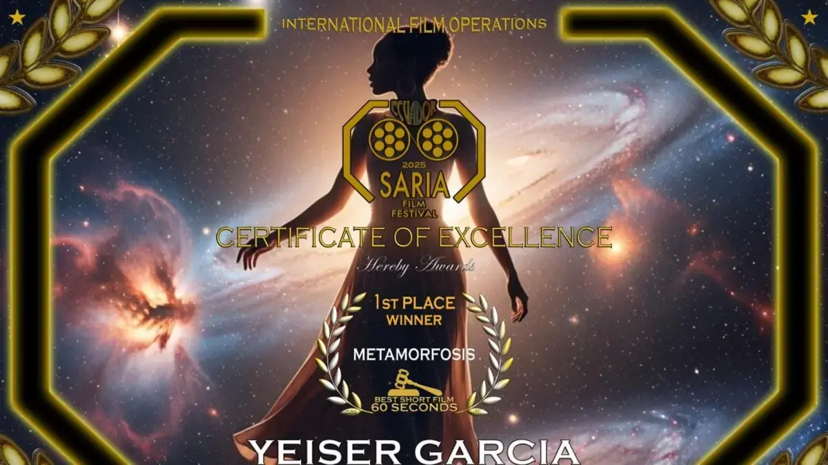 Yeiser García gana el Festival de Cine de Saria con ‘Metamorfosis’

 – Tinta clara