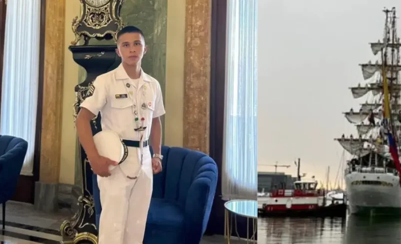 La versión aparece en lo que hubiera sucedido con Grumete de la Navy que cayó desde el barco Gloria hasta el río Magdalena y perdió la vida

 – Tinta clara