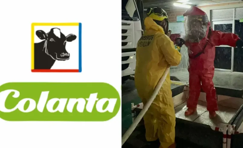 Colanta reveló el origen de la fuga de amoníaco que causó la evacuación total de los empleados en la sede de Medellín y el estado de salud de los 4 heridos 4

 – Tinta clara