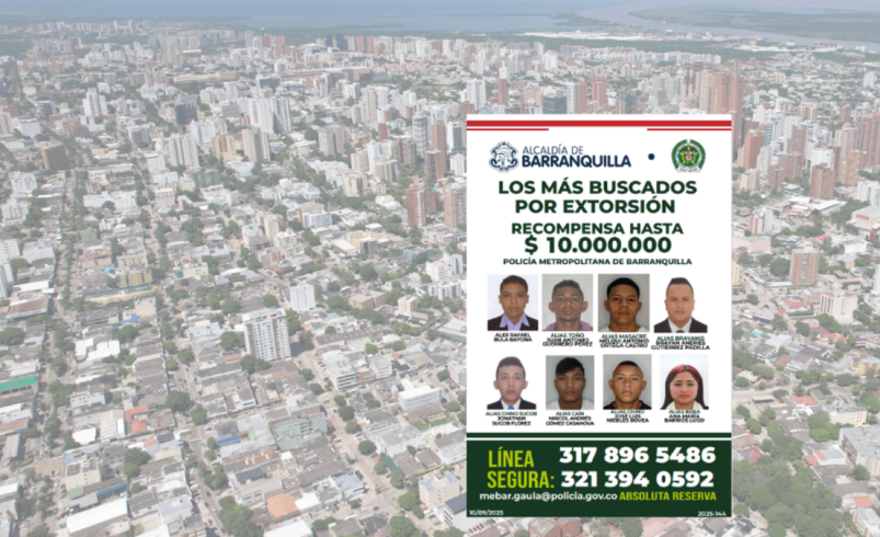Barranquilla lanza el póster del más buscado por extorsión; Las autoridades dicen que el pago de $ 5.5 mil millones se ha evitado en extorsión

 – Tinta clara