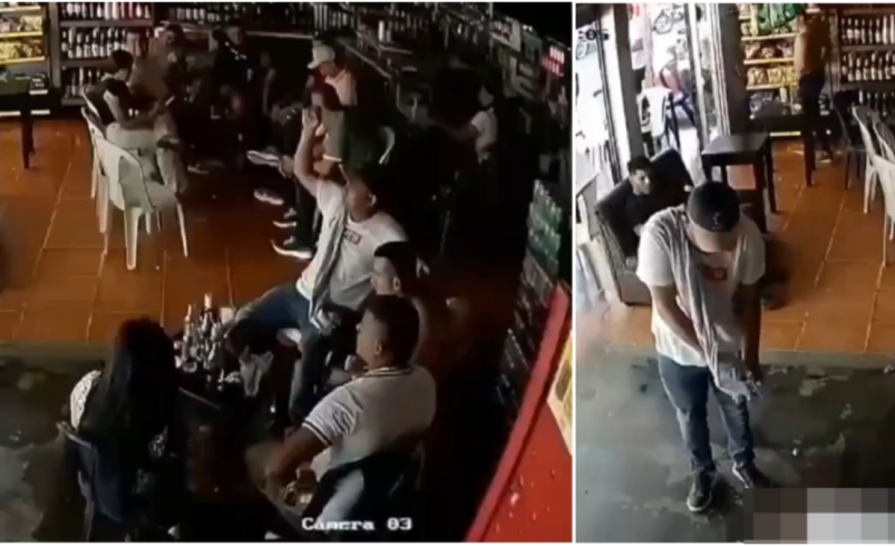 Dos hombres hablaron en un bar cuando uno sacó una pistola, le dio cuatro tiros e intentaron terminarlo

 – Tinta clara