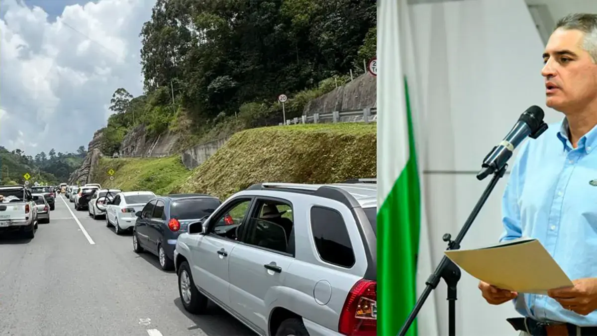 El gobernador de Antioquia ordenó a las autoridades que despejaran la carretera Amagá, bloqueada por los transportadores de carga

 – Tinta clara