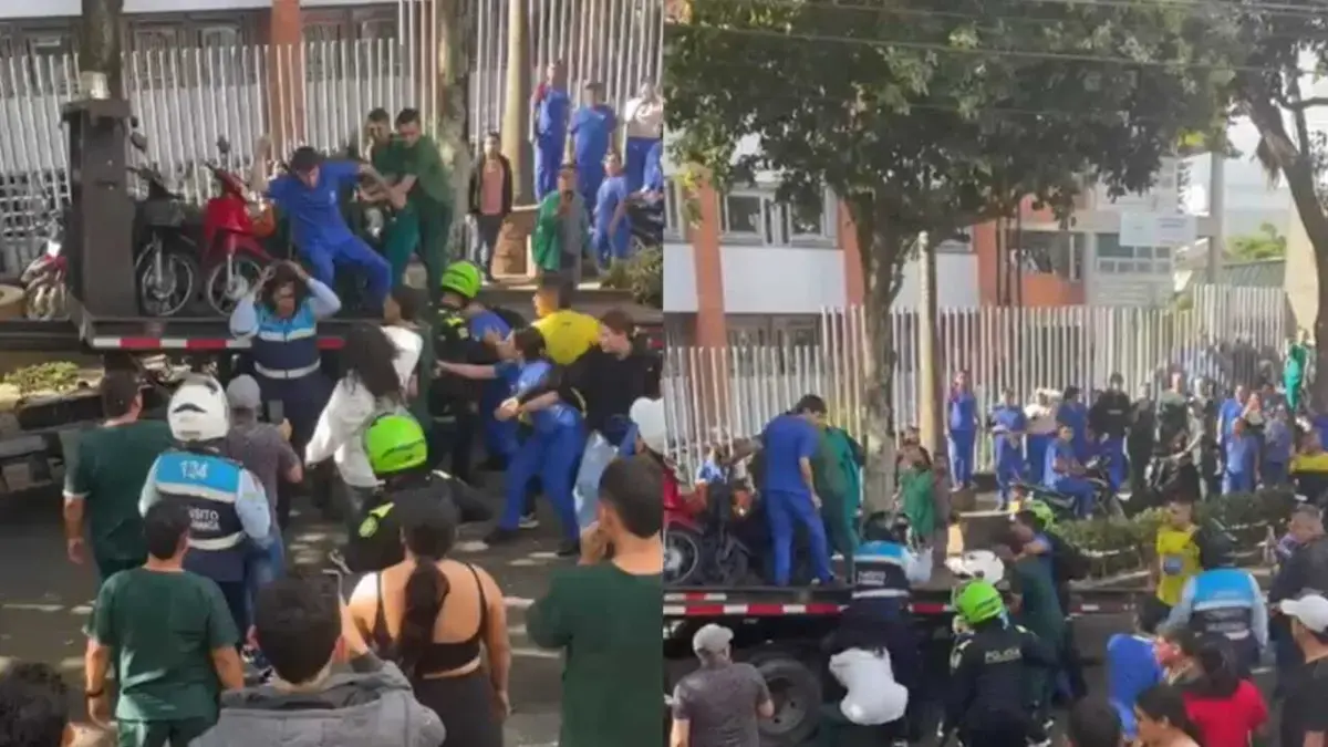 Estudiantes vergonzosos y brutales de la UCC en Bucaramanga a los agentes de tráfico que subieron varias motocicletas a la grúa en una operación

 – Tinta clara