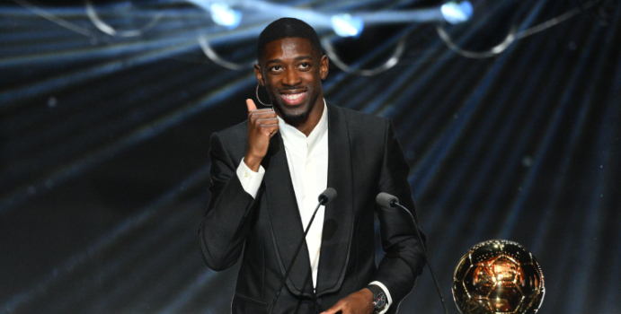 Ousmane Dembélé gana su primera bola dorada

 – Tinta clara