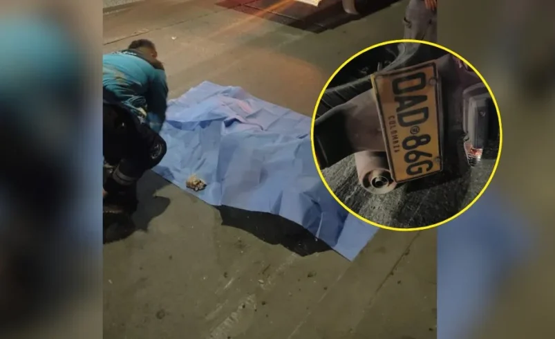 El grave accidente de tráfico dejó a un motociclista muerto – 

 – Tinta clara