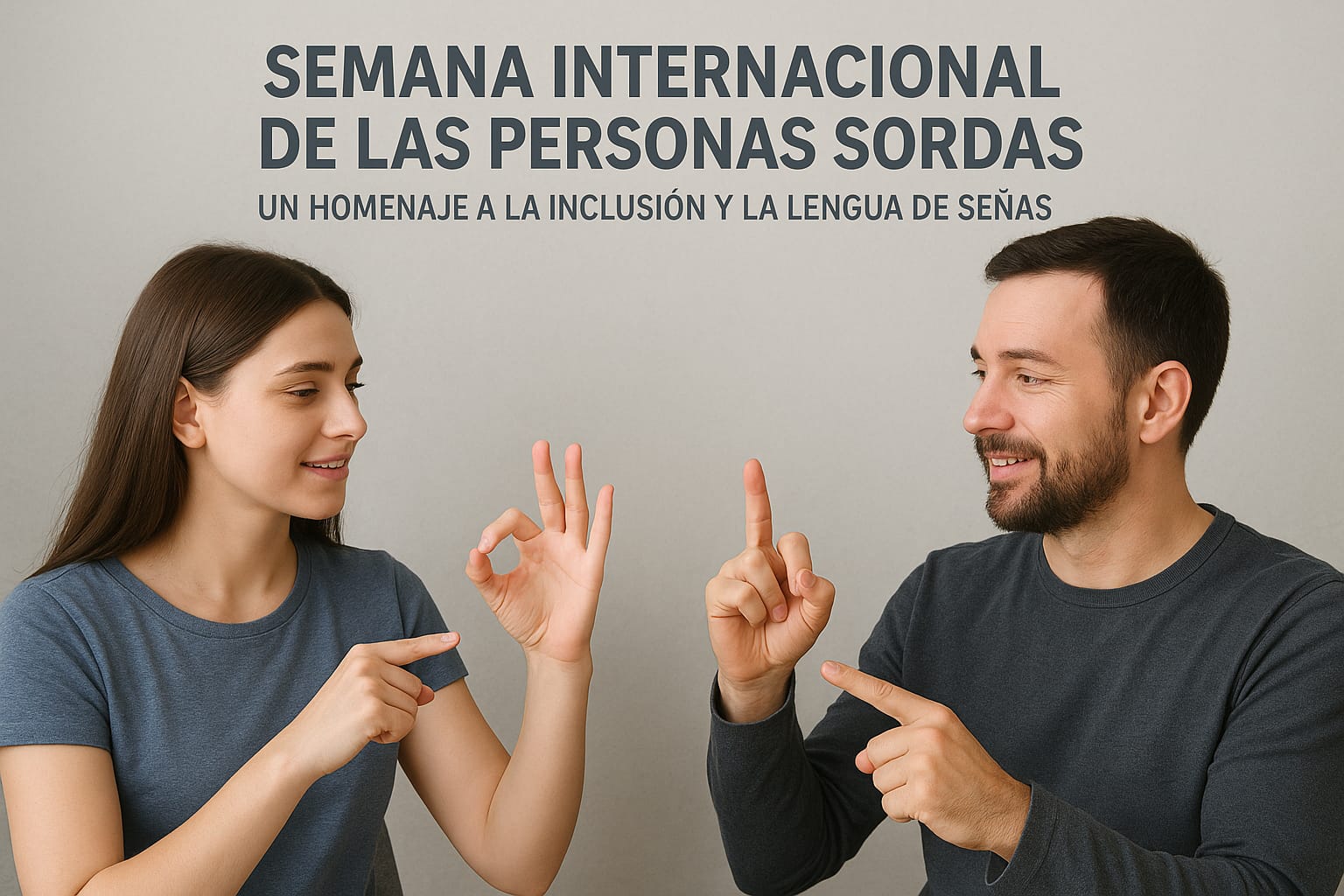 Semana internacional de personas sordas: más allá de la audición, se trata de comprender con el corazón – 

 – Tinta clara