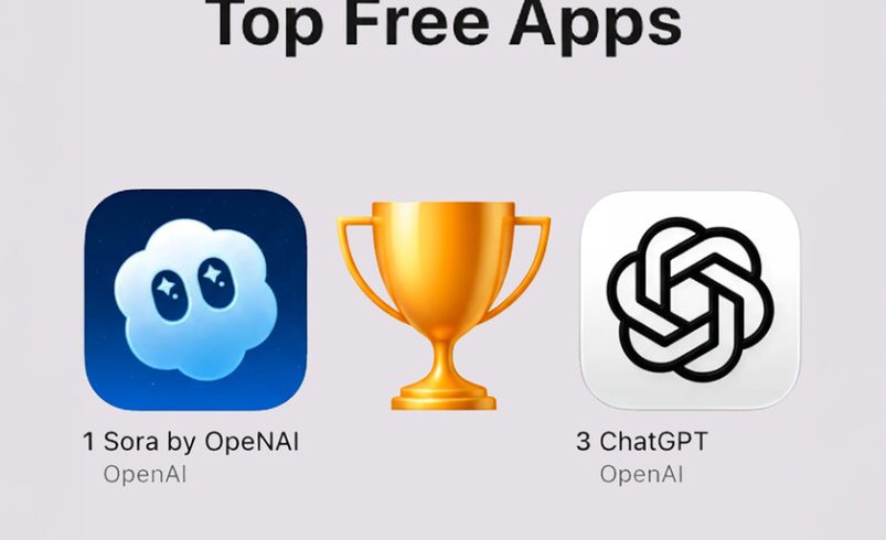 OpenAi no solo domina en IA. Ahora la App Store en los Estados Unidos con Sora y Chatgpt también está «comiendo»

 – Tinta clara