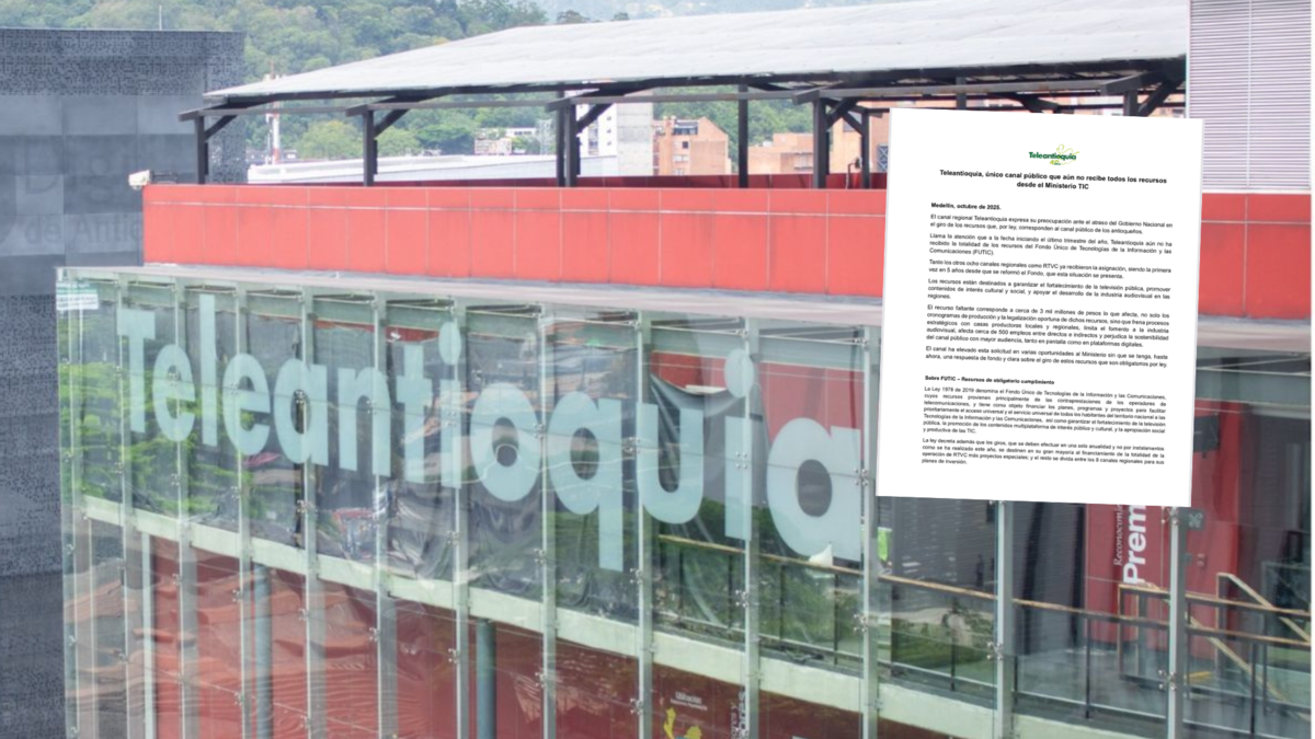 ¿Sin dinero? Teleantioquia exige al Ministerio TIC que le asigne los recursos que le corresponden

 – Tinta clara