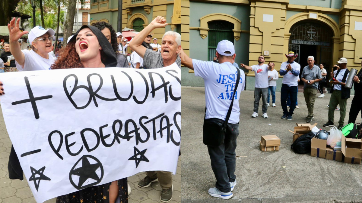 Luego de varios días de polémicas, con protestas y enfrentamientos verbales, se realizó en Medellín el primer día de la Feria de Brujería Comfama

 – Tinta clara