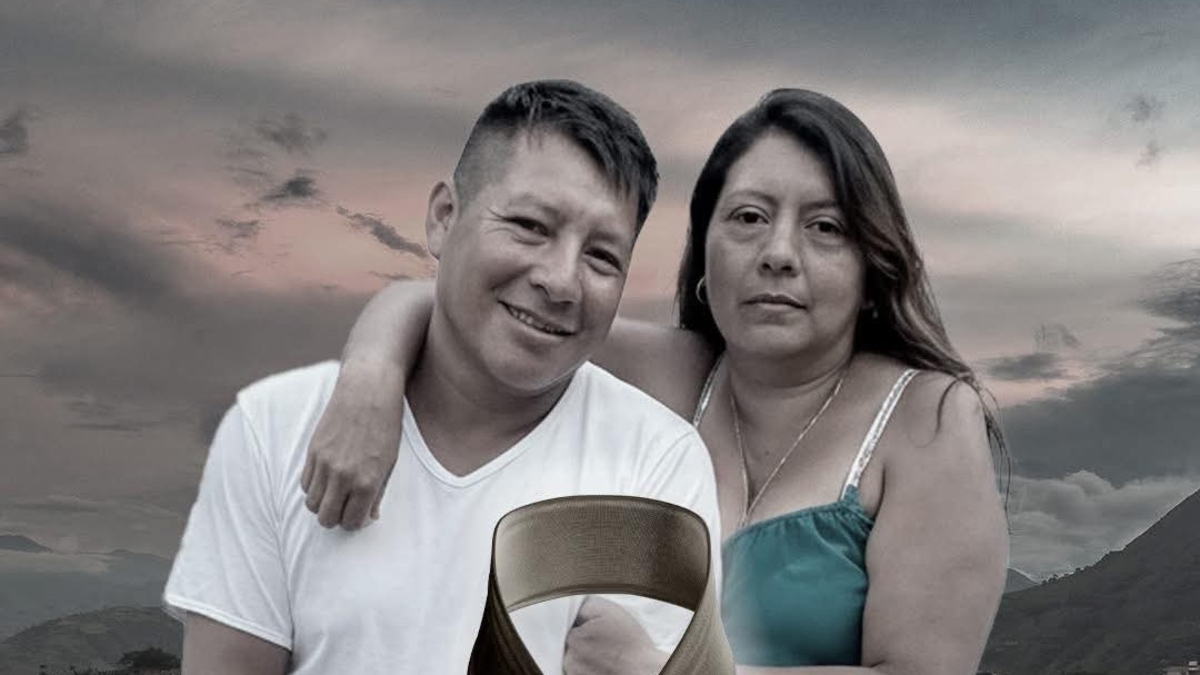 Fueron el marido y la mujer que fallecieron cuando el desprendimiento de tierra los sorprendió por la noche.
 – Tinta clara