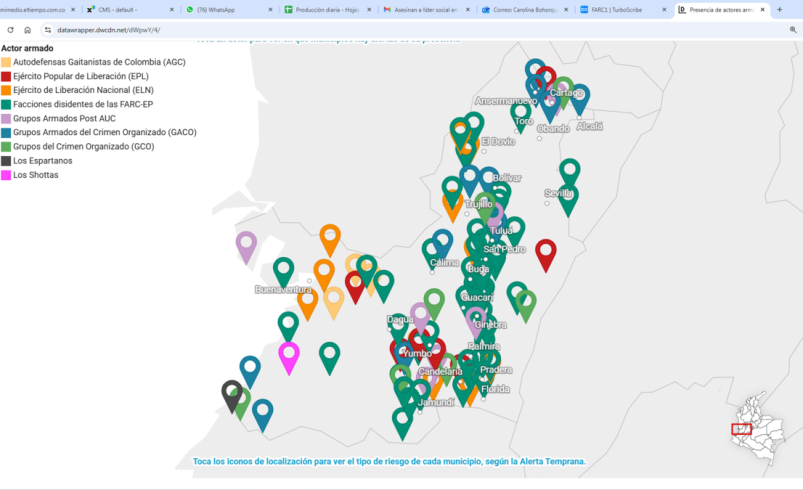 Detectan al frente ‘Jaime Martínez’ en el norte del Valle

 – Tinta clara