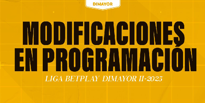 Dimayor modificó la fecha 16 de la Liga BetPlay II-2025

 – Tinta clara
