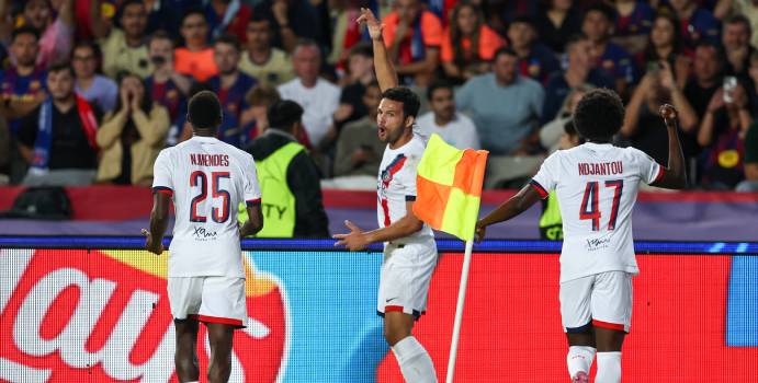 El PSG gana 2-1 con el descuento en su visita a Barcelona para campeones

 – Tinta clara