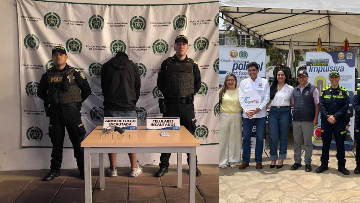 Tres capturados por microtráfico y portación de armas; Policía activa jornadas de conciliación en Santander

 – Tinta clara