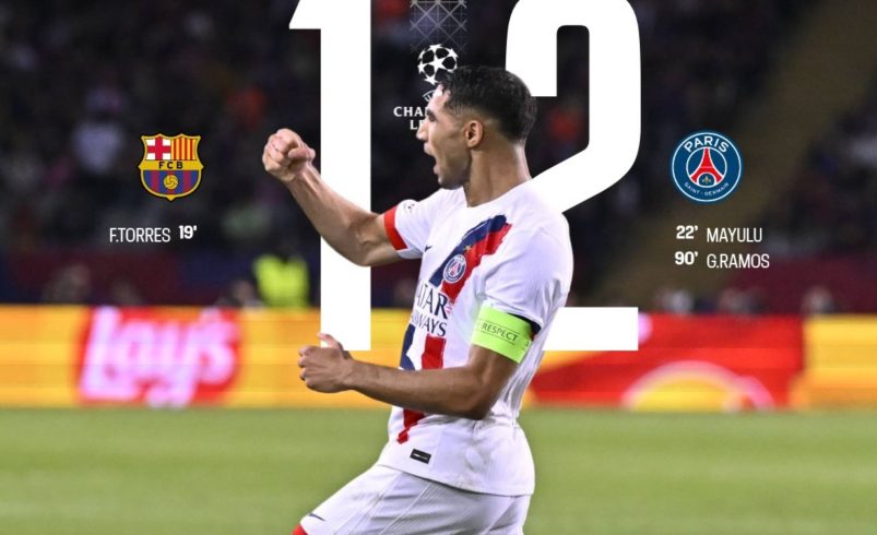 El PSG sorprende al Barça con un gol agonizante en la Liga de Campeones – 

 – Tinta clara