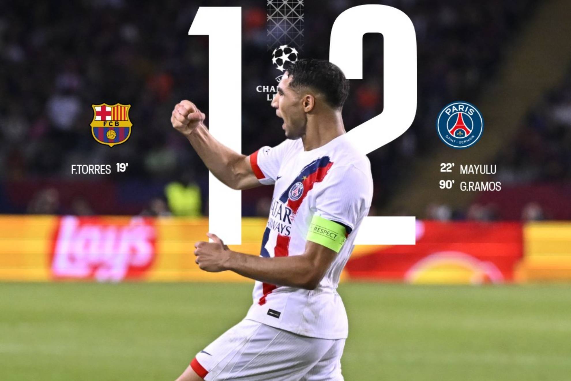 El PSG sorprende al Barça con un gol agonizante en la Liga de Campeones – 

 – Tinta clara