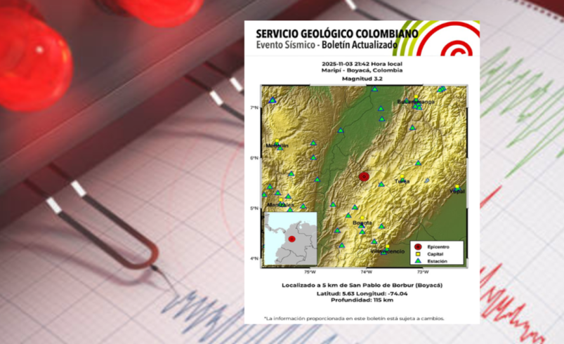 Estos son todos los detalles reportados por el Servicio Geológico Colombiano

 – Tinta clara