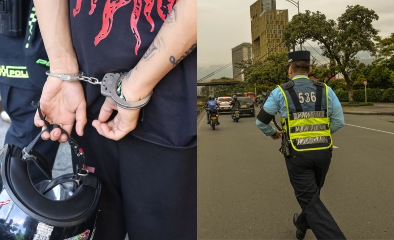 Capturaron a motociclista con licencia vencida, que trabajaba en una app de transporte, que atropelló a un agente de tránsito en Medellín

 – Tinta clara