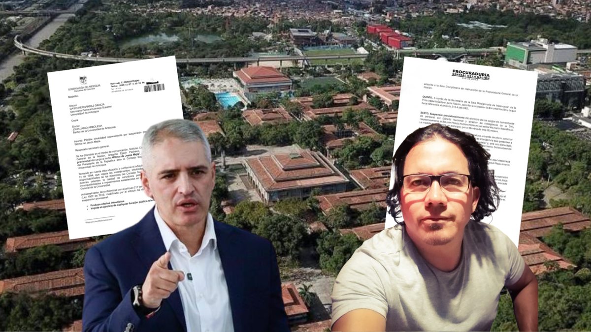 La carta confidencial del Gobernador y la reunión previa a la renuncia de Wilmar Mejía a su cargo en el Consejo Superior de la Universidad de Antioquia

 – Tinta clara