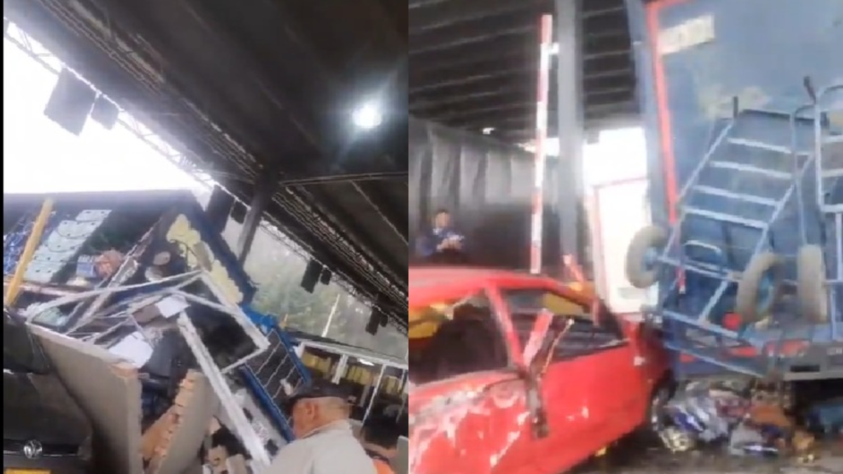 Camión de reconocida empresa de refrescos chocó con dos vehículos, dejándolos destruidos

 – Tinta clara