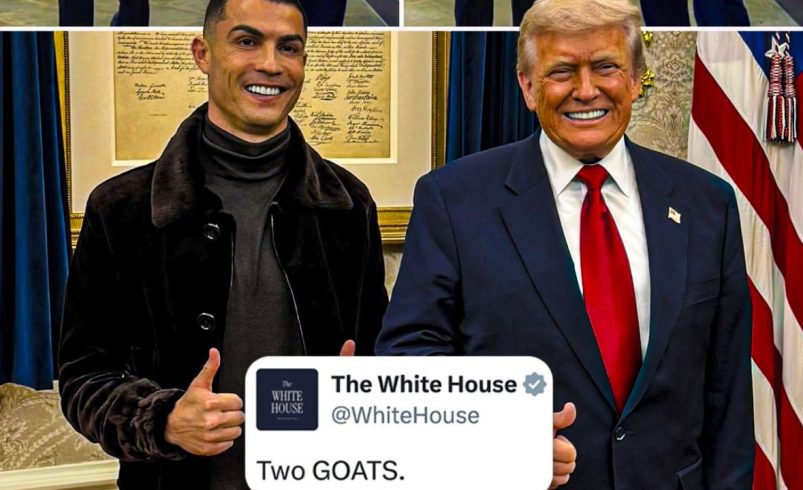 Cristiano Ronaldo se mostró muy agradecido con Donald Trump – EXTRA

 – Tinta clara