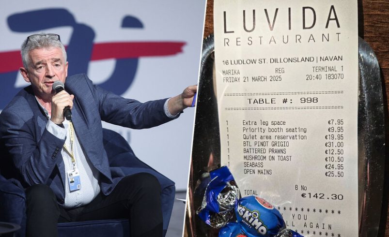 Le cobraron por «espacio para las piernas» y «asiento prioritario»

 – Tinta clara