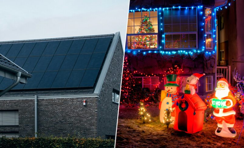 Cuando llega el frío y encendemos las luces navideñas, algo preocupa a los que tienen placas solares

 – Tinta clara