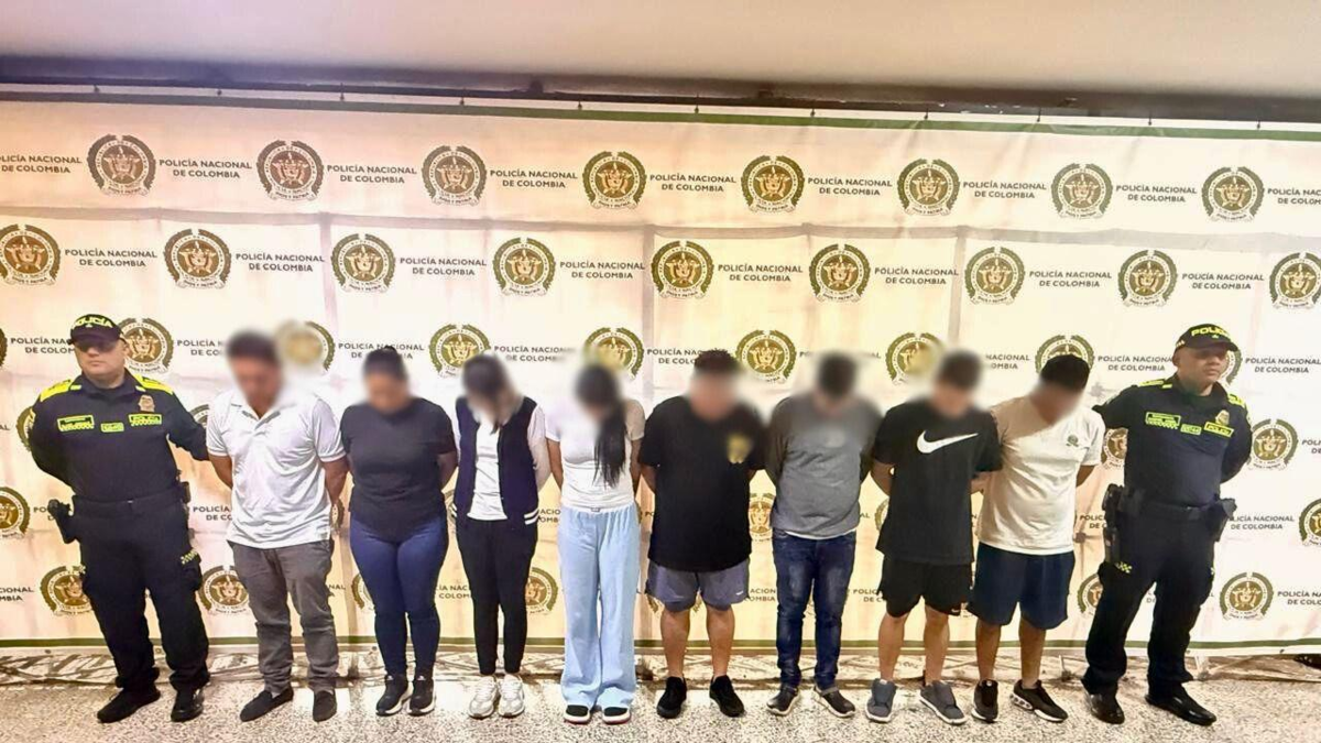 ocho personas fueron capturadas; la mayoría en medellin

 – Tinta clara